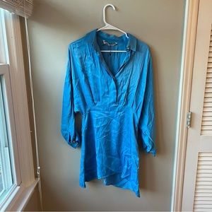 Zara silky mini dress - only worn twice, just needs to be steamed!